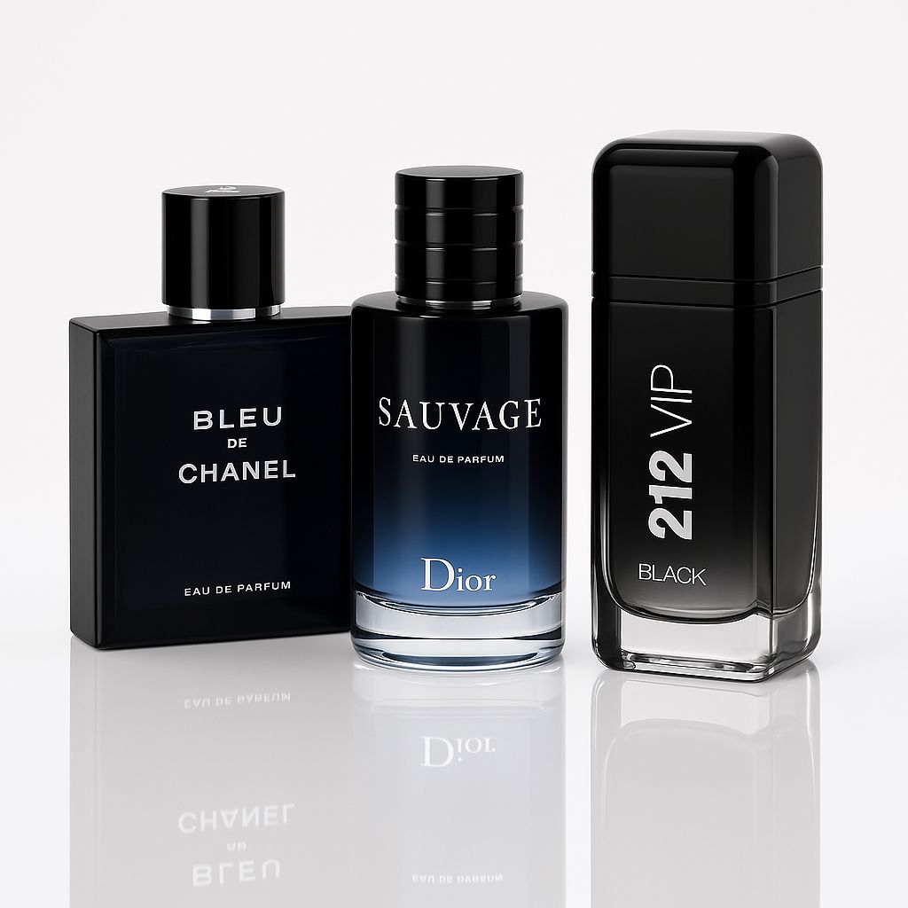 🏆 Trío – 212 VIP Black, Sauvage & Bleu de Chanel 🏆